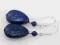 LAPIS LAZULI, kolczyki, srebro ***SUPER CENA***