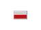 Polska - Naszywka Flaga Polski (mała 1,5x 2,5 cm)