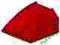 =F86= 3x Nowe LEGO Red Slope Curved 2x2 30602 ==
