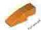 =F86= 2x Nowe LEGO Orange Slope Curved 3x1 50950 =