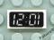 =F86= 2x Nowe LEGO White Tile 1 x 2 Clock 3069px5