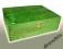 Pudełko drewniane 21,3x16x6,8, zielone