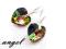 SWAROVSKI HEART VITRAIL MEDIUM 18mm KOLCZYKI 925