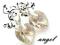SWAROVSKI HEART SILVER SHADE 18mm KOLCZYKI SREBRO