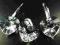 SWAROVSKI KOLCZYKI + WISIOREK SERCA DUŻE Crystal