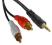 Kabel audio 3,5mm jack - 2 x RCA 10m Lindy 35494