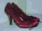 bordowe balerinki gwiazd!  W POLSCE! R.38,5