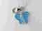 EST Zawieszki charms motyl niebieski, IVEB161 YES