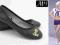 HS W34 MARYNARSKIE BALERINKI BALETKI BLACK r.39