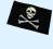 FLAGA PIRACKA 45*28CM !!!! PIRAT