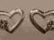 Srebro! Serce! Kolczyki Serduszka z Cyrkoniami!