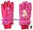Rękawiczki ortalion BARBIE z różami - r. 3-4 lata