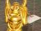 Piękna figurka Budda / Buddy z kamienia Złoty