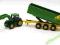 TRAKTOR JOHN DEERE Z PRZYCZEPĄ 1:87 SIKU 1843