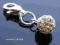 SWAROVSKI CRYSTAL CHARMS SREBRO KULA ZAWIESZKA 6MM