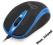 Myszka optyczna 800dpi czarno-niebieska USB RK