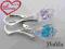 Swarovski srebrne kolczyki drop crystal AB 15 mm