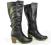 Proste kozaki na obcasie (h122 d43 black 38