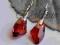 RED MAGMA Kolczyki Swarovski Crystal GALACTIC!!