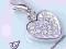 CHARMS SREBRNY SERDUSZKO Z MNÓSTWEM CYRKONII