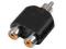 Adapter 2x RCA F / 1 x RCA M - Dystrybutor