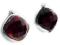 Naturalny GRANAT , Srebro 925***Kolczyki**