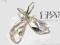 SWAROVSKI WING CRYSTAL 23MM* SREBRO KOLCZYKI