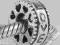 D069 Koralik Srebro 925 Pozłacany Beads Przekładka