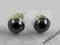 Kolczyki srebrne z hematytem,srebro pr.925