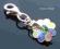 SWAROVSKI FLOWER CHARMS ZAWIESZKA new ~ 5 KOLORÓW