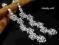 KOLCZYKI ślubne SWAROVSKI CRYSTAL  na ślub SREBRO