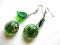 ZIELONE JABŁUSZKO  kolczyki rekodzielo ZUZKA 8