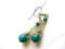 MALACHIT NA SPRĘŻYNKACH kolczyki rekodzielo 8