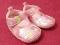Rozowe perlowe buciki z kwiatkami roz.18-NEW