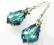 wyjątkowe kolczyki SWAROVSKI baroque bermuda blue