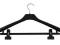 WIESZAK PROFILOWANY Z POPRZECZKĄ I KLAMRAMI 42CM