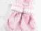 Rękawiczki dla dziewczynki na sznurku różowe