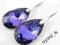 SWAROVSKI Kolczyki MIGDAŁ Heliotrope NOWOŚĆ