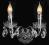 LAMPYESKLEP Piękny KINKIET ACRYLIC A.90690-2 CLEAR
