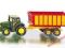 SIKU 1650 John Deere z przyczepą na kiszonkę