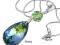 NOWOŚĆ naszyjnik SWAROVSKI Sahara Peridot AB CUDO