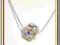 # Naszyjnik z piękną kulką Swarovski #