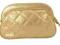 KOSMETYCZKA REED PIKOWANA ZŁOTA METALLIC 7755