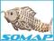 KARP RYBKA PUZZLE DREWNIANE 3D H009 somap TYCHY