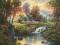 Puzzle 1000 el. THOMAS KINKADE Górskie zacisze
