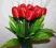 Tulipan z rosą-sztuczne kwiaty jak żywe