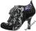 IRREGULAR CHOICE czarne botki w kwiaty 36 IR077