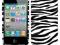 super modna Zebra GEL iPhone 4 + folia / etui