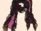 JUICY COUTURE Ruffle Chifon Jersey Scarf - chusta