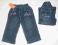 KRASNAL- NOWE Jeansy Spodnie Jeans - 86/92